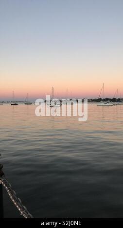 Sonnenuntergang auf Florida's inter Coastal in St Augustine Florida Stockfoto