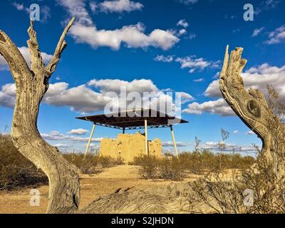 Casa Grande Ruins National Monument, Sonoran Wüste, Coolidge, Arizona, USA Stockfoto