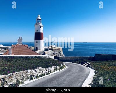 Europa Point Lighthouse in Gibraltar Stockfoto