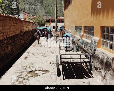 Straße hinter dem Lincoln Town Market in Peru Stockfoto