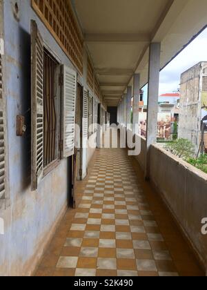 Tuol Sleng Genozidmuseum, Phnom Penh, Kambodscha Stockfoto