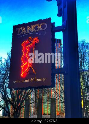 Tango Restaurant anmelden Seattle Washington Stockfoto