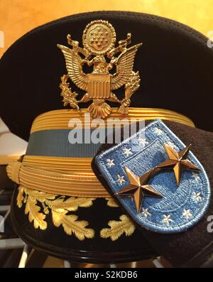 Immer noch leben der Kappen von United States Army Field grade Officer, USA Stockfoto