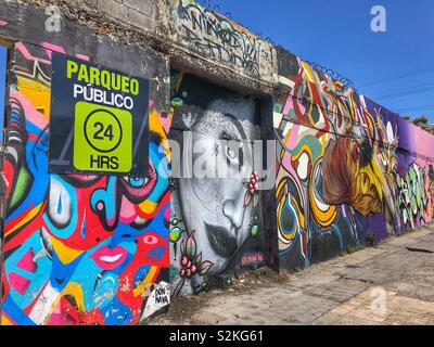 Urban Street Art in San José, Costa Rica. Stockfoto