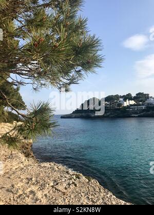 Die Bucht Cala Gran Stockfoto