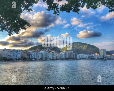 Blick auf Copacabana, Rio de Janeiro, Brasilien. Stockfoto