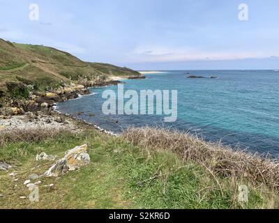 Herm Insel, Channel Islands im Frühjahr Stockfoto