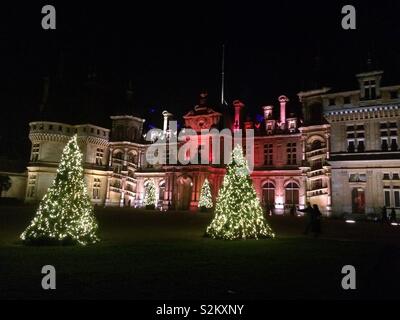 Winter Licht bei Waddesdon Stockfoto