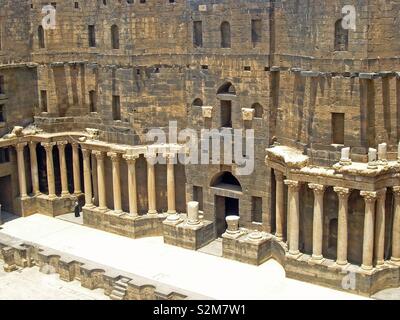 Römische Amphitheater Bosra, Syrien Stockfoto