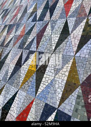 Mosaik in Brushfield Street, London. Stockfoto