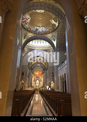 Basilica des nationalen Schreins der Unbefleckten Empfängnis Stockfoto