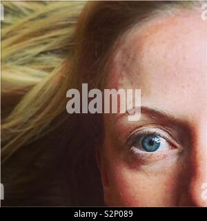 Blaues Auge Stockfoto