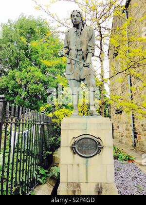 Thomas Chippendale Statue in Otley Stockfoto