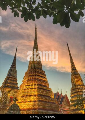 Buddhistischen Tempel Wat Pho in Bangkok im Sur, Thailand Stockfoto
