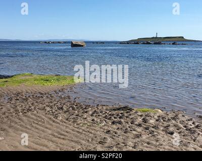 Der Strand von Kildonan, Arran. Stockfoto