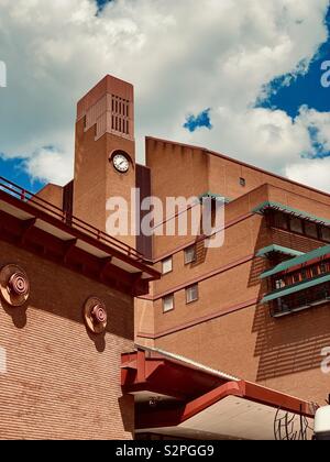 London, Großbritannien - 6. Juni 2019: Die British Library, Euston Road. Stockfoto