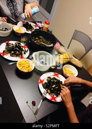 Abendessen Stockfoto