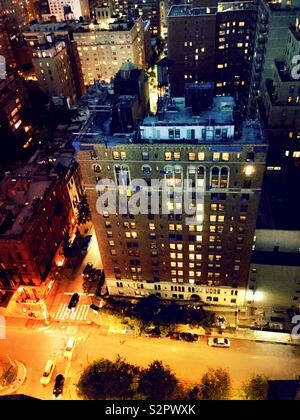 Der Schnittpunkt von E. 35th St. und der Park Avenue im Murray Hill Viertel in Manhattan, New York City, USA Stockfoto