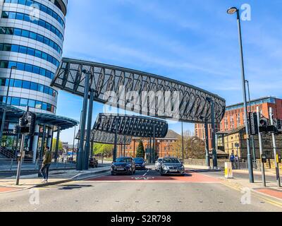 Große wind Leitbleche am Wasser Lane, Bridgewater in Leeds, West Yorkshire Stockfoto