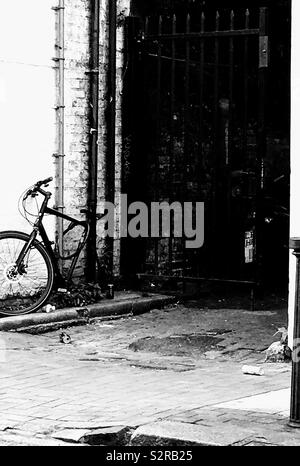 Schwarze und Weiße Stadt London. Stockfoto