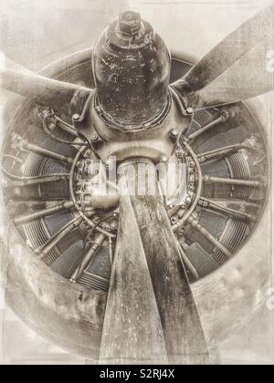 Vintage Aircraft Propeller Stockfoto