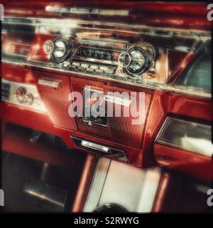 Classic Car Radio Stockfoto