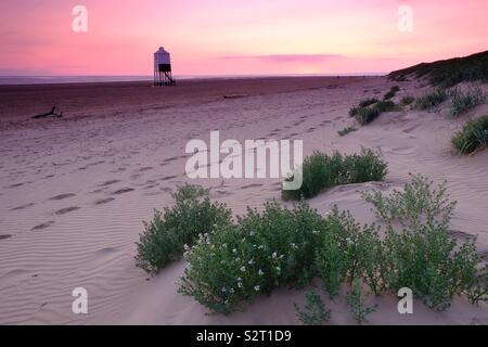 Letzte Licht über der unteren Light House Stockfoto