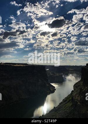 Shoshone Falls auf dem Snake River in der Nähe von Twin Falls, Idaho. Stockfoto