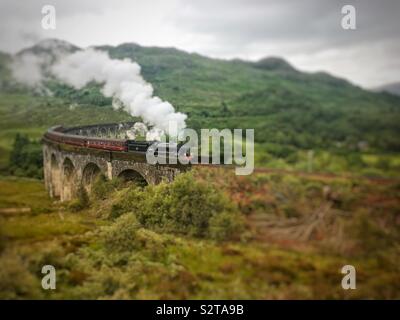 Jacobite Steam Belastung AKA Der Hogwarts Express Stockfoto