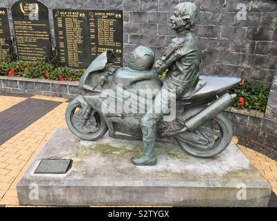 Joey Dunlop Memorial Stockfoto