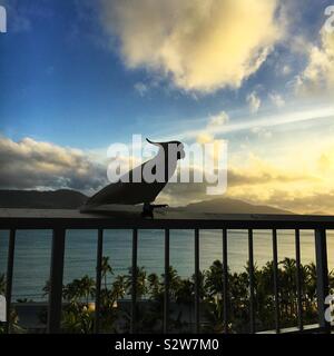 Sonnenuntergang auf Hamilton Island Stockfoto