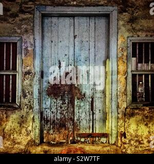 Street Scene in der Nacht in der Altstadt von Georgetown, Penang, Malaysia Stockfoto