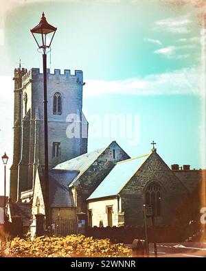 St Andrew's Church, Burnham-on-Sea, Großbritannien Stockfoto