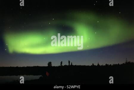 Aurora borealis, Northwest Territories in Yellowknife, Kanada Stockfoto