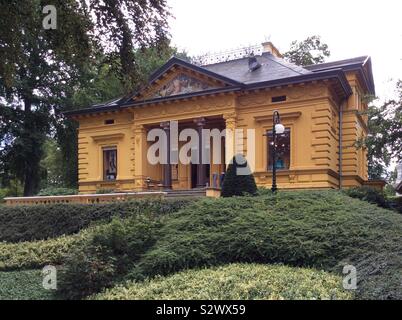 Villa Oechsler im Seebad Heringsdorf Insel Usedom, Mecklenburg-Vorpommern, Deutschland, Europa. Stockfoto