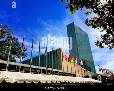 Un-Hauptquartier in New York City, USA Stockfoto