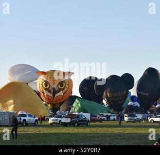 Spezielle Formen rodeo Balloon Fiesta. Albuquerque, New Mexico, 10. Oktober 2019 Stockfoto