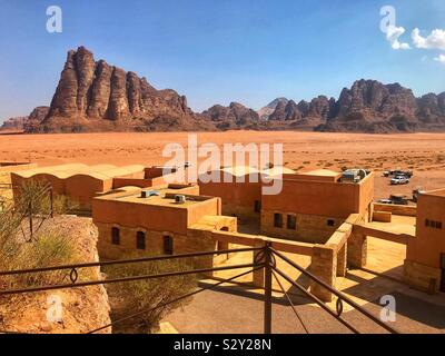 Sieben Säulen der Weisheit. Wadi Rum. Jordan. Stockfoto