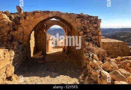 Shobak castle Jordan Stockfoto