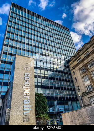 Hauptsitz der Co-operative CIS insurance group in Manchester City Centre Stockfoto
