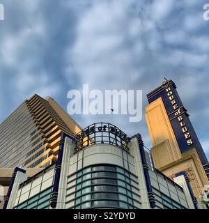 Zu Gebäuden aus der Promenade, Atlantic City, New Jersey, United States Stockfoto