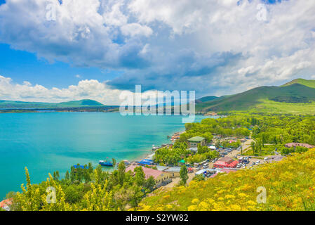 Sewan-See in Armenien Stockfoto