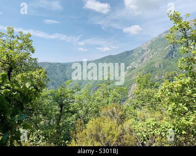 Green mountain tops Molini Italien Stockfoto