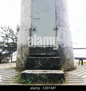 Rannapungerja Leuchtturm auf See Peipus, Ida Viru County, Estland Stockfoto