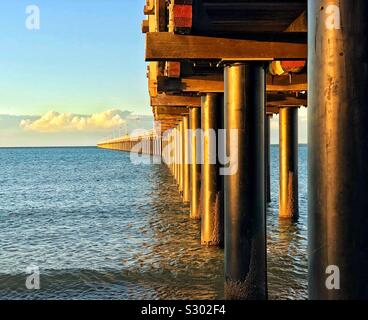 Urangan Pier Hervey Bay Fraser Coast Queensland Australien Stockfoto