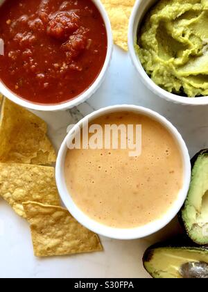 Chips und dips Stockfoto