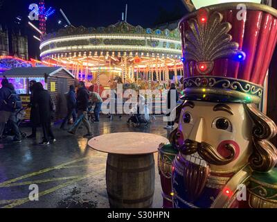 Lincoln Weihnachtsmarkt statt in Lincolnshire jedes Jahr Stockfoto