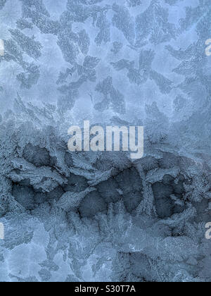 Frosty Fenster Abstract Stockfoto