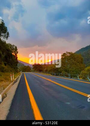 Rb, besuchen Sie Australien, Radtour, durch Gippsland, Cann River, Cooma, Corryong, Reisender, Biker, Motorräder, Australien, Tourismus, cyclers Paradies Stockfoto