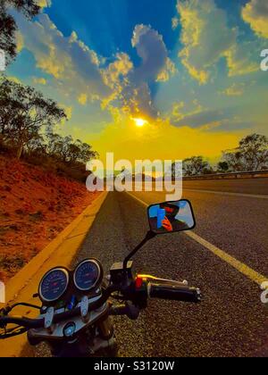 Rb, besuchen Sie Australien, Radtour, durch Gippsland, Cann River, Cooma, Corryong, Reisender, Biker, Motorräder, Australien, Tourismus, cyclers Paradies Stockfoto